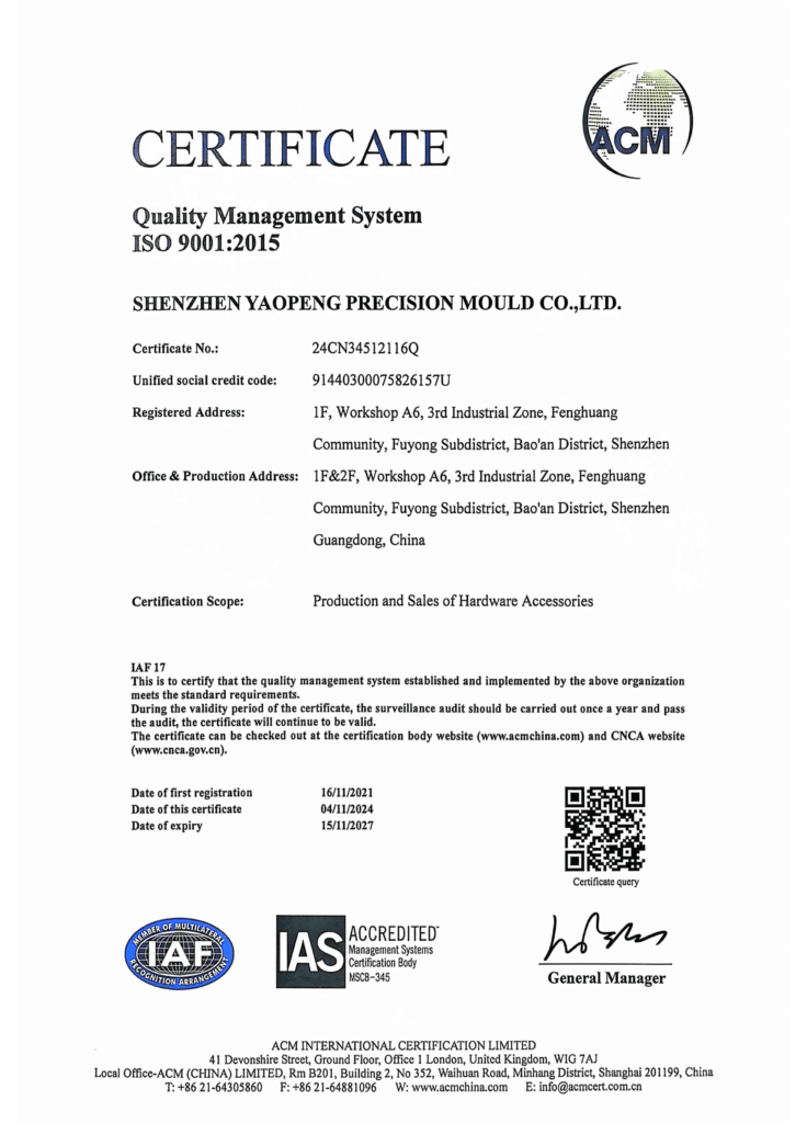 Quality Management System ISO 9001 2015