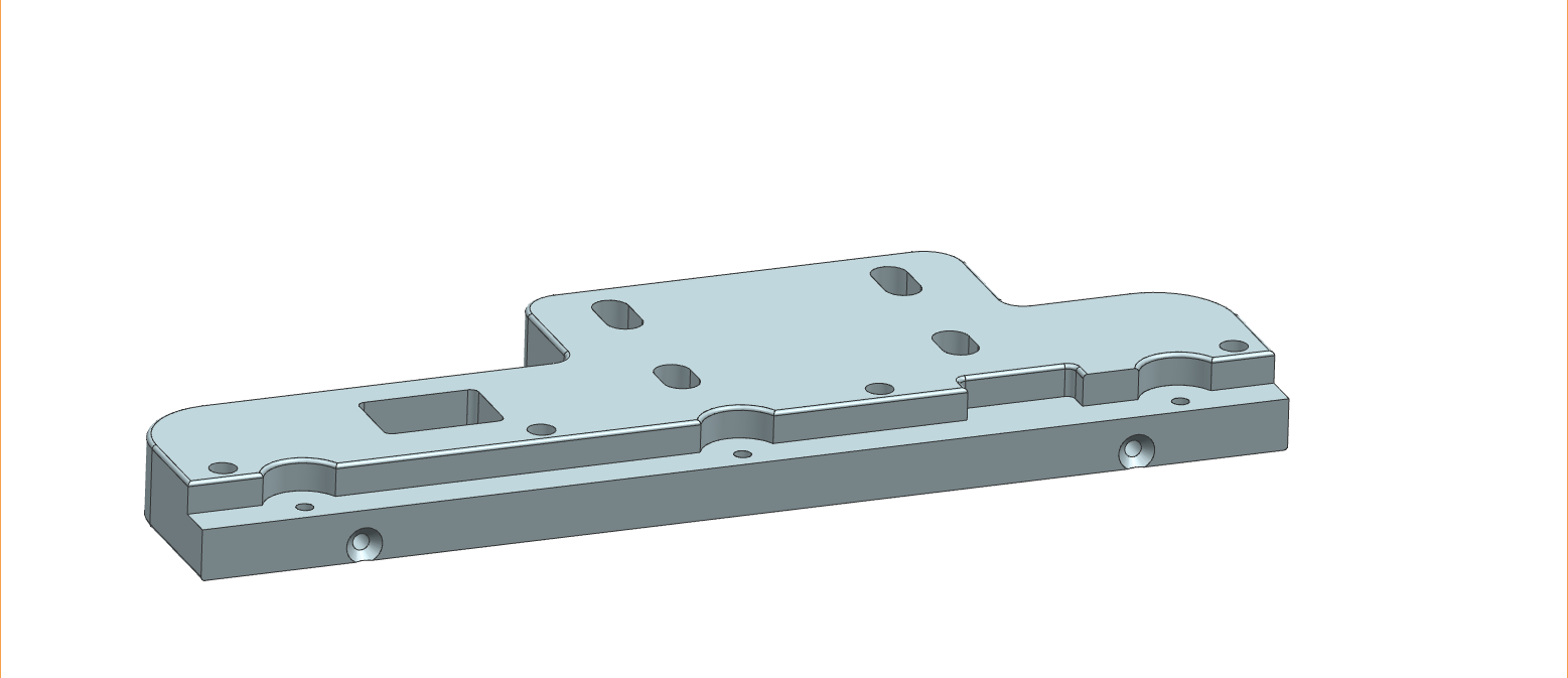 Custom Square Parts 3D drawing